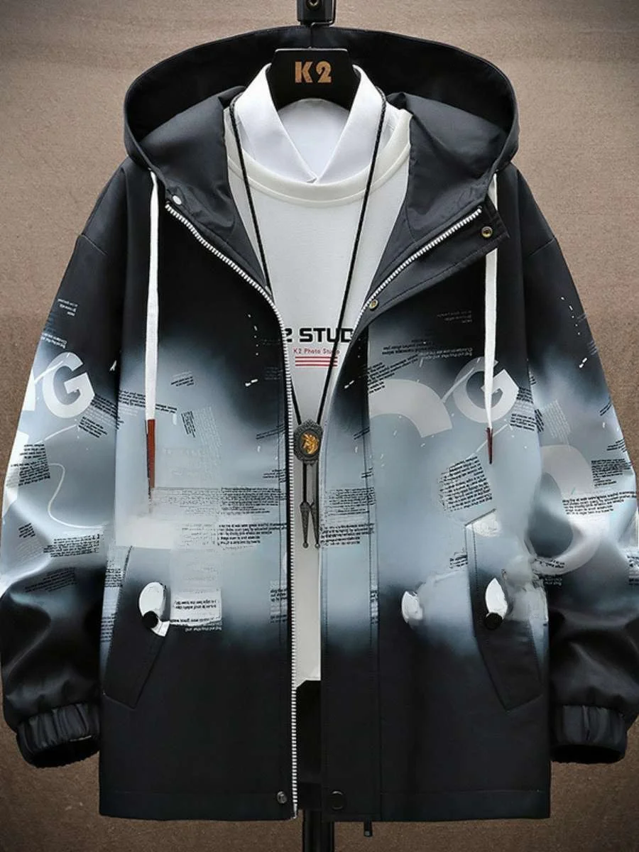 

Свободная мужская куртка на весну и осень, модная студенческая рабочая одежда больших размеров, пальто, повседневное корейское пальто на подкладке для полных мальчиков