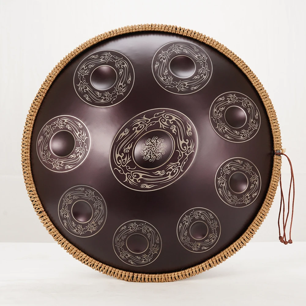 440Hz 9/10/12 notes handpan drum D minor 22 inch tambor meditation instrument yoga music drum beginner steel tongue drum gift