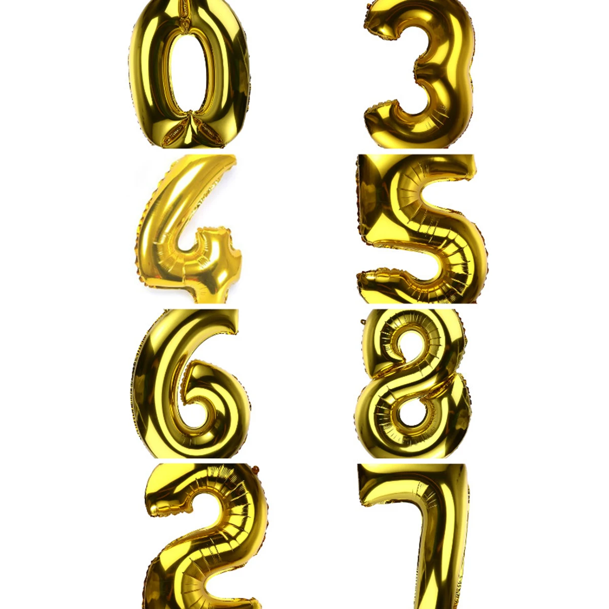 

32 inch Thickened Helium Foil Balloons Birthday Number Balloons 1 for Wedding Anniversary Decoration (Gold)