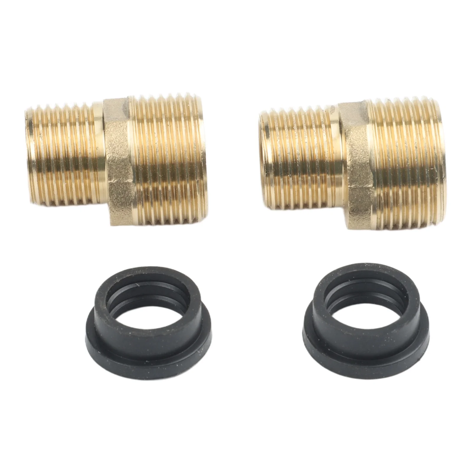 2PCS Brass Shower Curved Foot S-Connector G1/2 to G3/4 Fitting for Consistent Water Flow in Bathroom Renovations