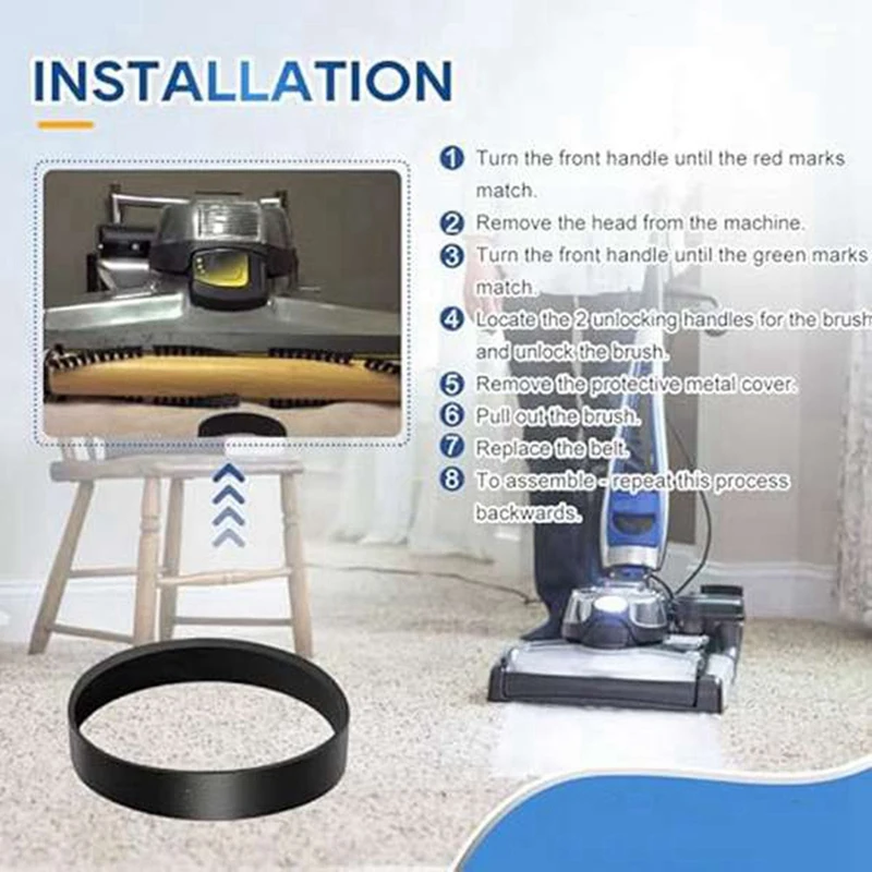 301291 Vacuum Belts Replacement Accessories Fit For Kirby Sentria Vacuum Avalir 2, G3 G4 G5 G6 G7, 8 Pack