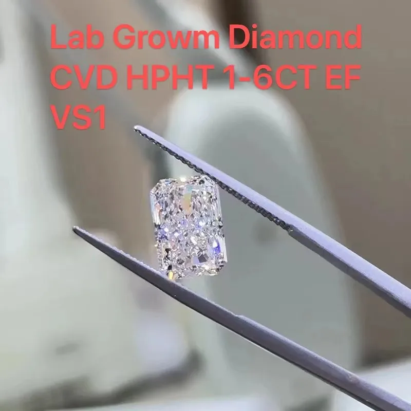 

AEAW Radiant Cut Lab Grown Diamonds CVD Loose Diamond VS1 EF 6ct IGI Certificate