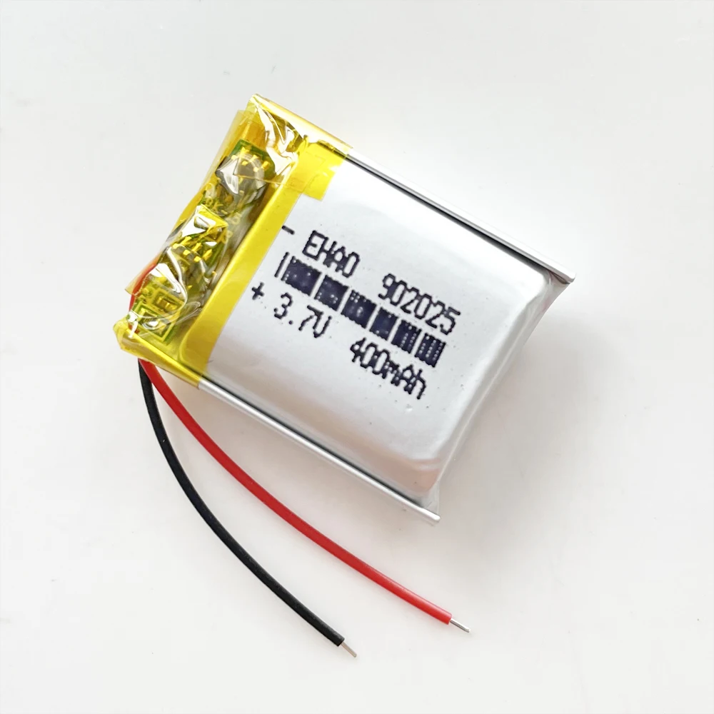 3.7V 400mAh polimerowe akumulator litowy Lipo akumulatorowe 902025 ogniwa i dostosowane do MP3 GPS inteligentny zegarek z kamerą Bluetooth