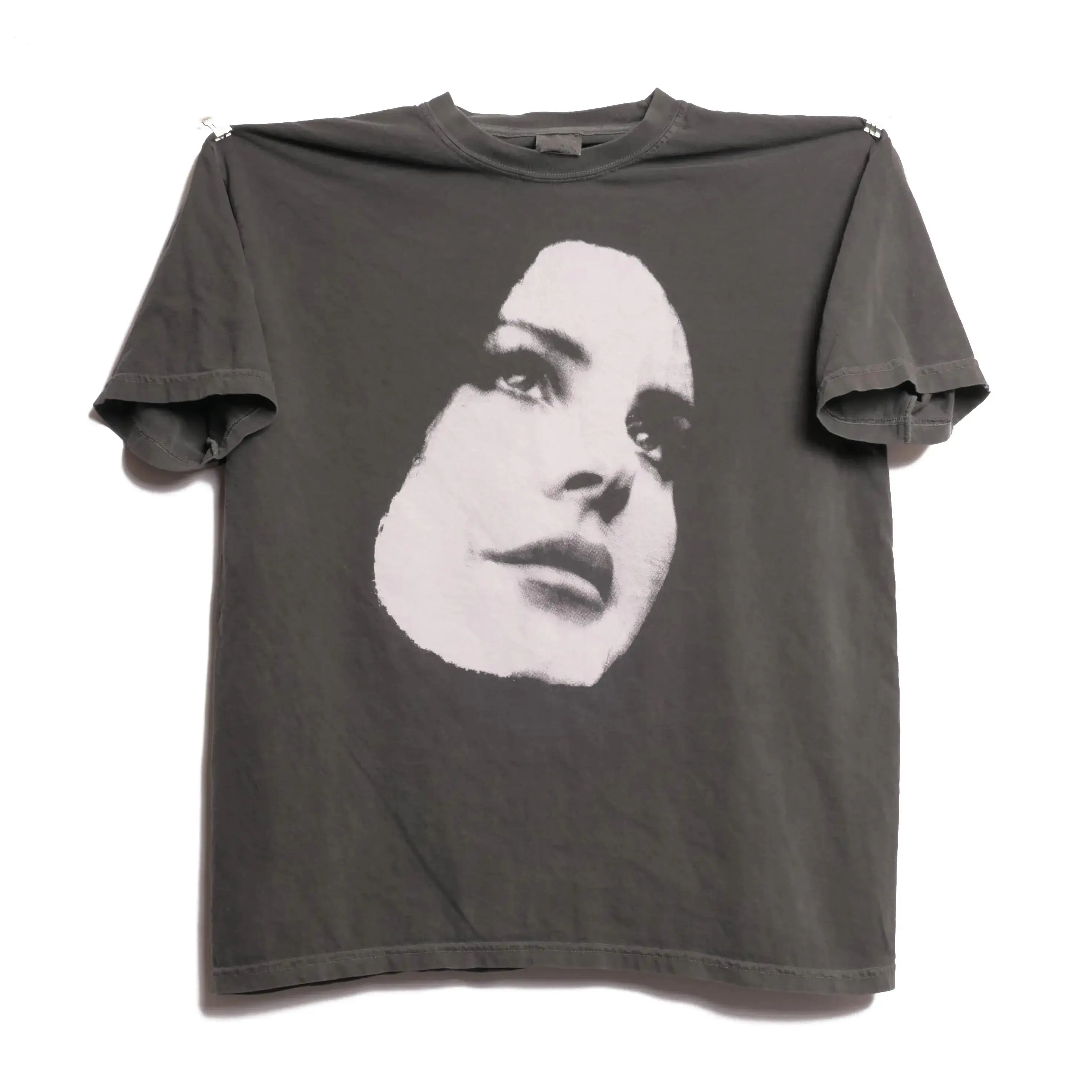 American Singer Romantic Charm Melancholy Tops Harajuku Lana Del Rey Loose T-shirt Hip Pop Vintage Y2k Tops Casual Loose T-shirt