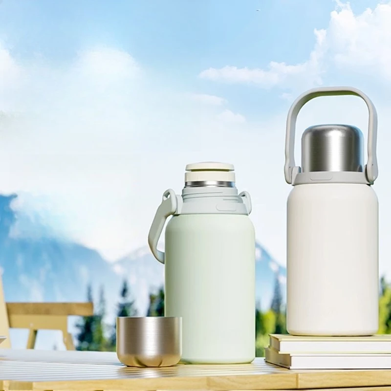 

Thermal insulation pot Large capacity 316 stainless steel outdoor portable car travel cold insulation kettle