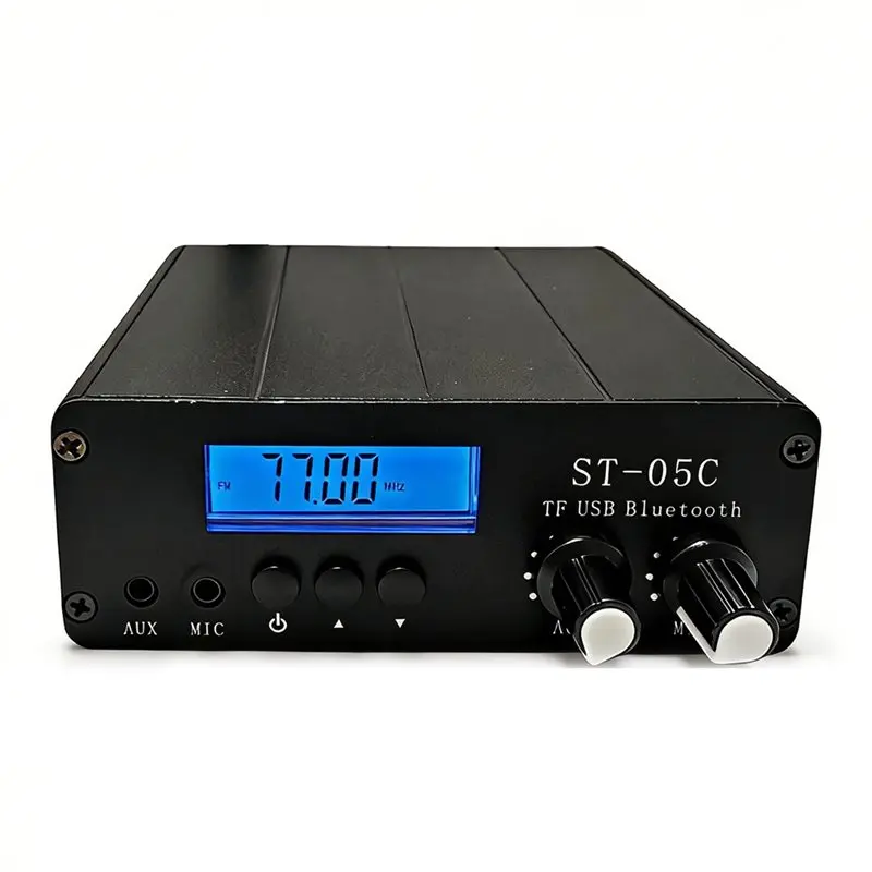 

FEDI-ST-05C 0.2W FM Transmitter Wireless Audio Transmission Support Bluetooth/USB TF Card/Microphone Multifunctional Stereo Low-