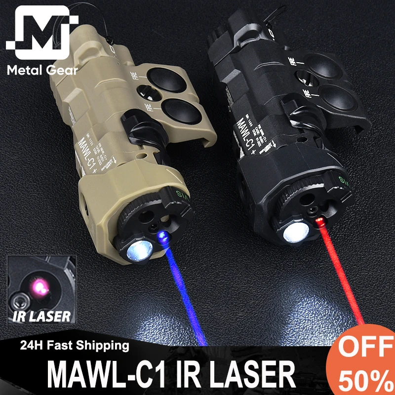 

WADSN Tactical MAWL-C1 Red Green Blue Dot Laser IR Fill Light MAWL Full-Function Nylon Version LED Hunting Weapon Flashlight