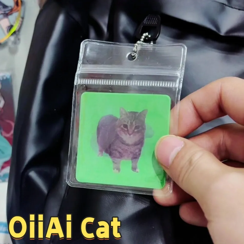 

Oiiai Funny Abstract Cat Raster Card Decompression Creative Expression Keychain Gift for Friends and Girlfriends