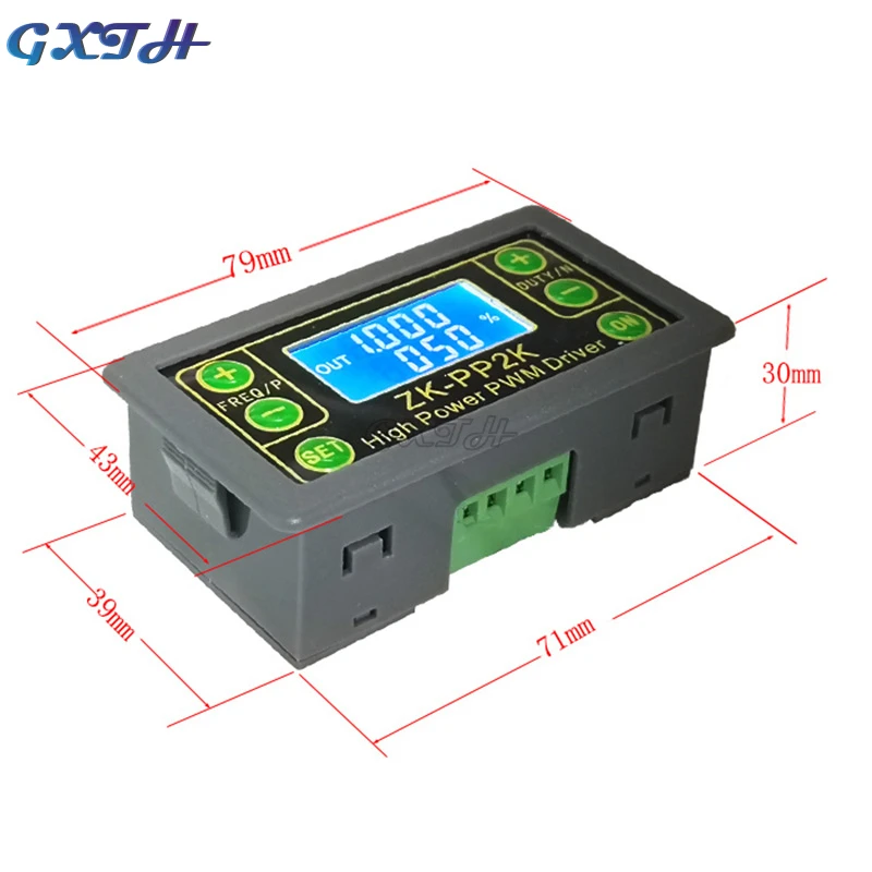 ZK-PP1K PWM Pulse Generator Dual-mode Signal Generator ZK-PP2K PWM Motor Governor Frequency Duty Cycle Adjustable Cycle Delay