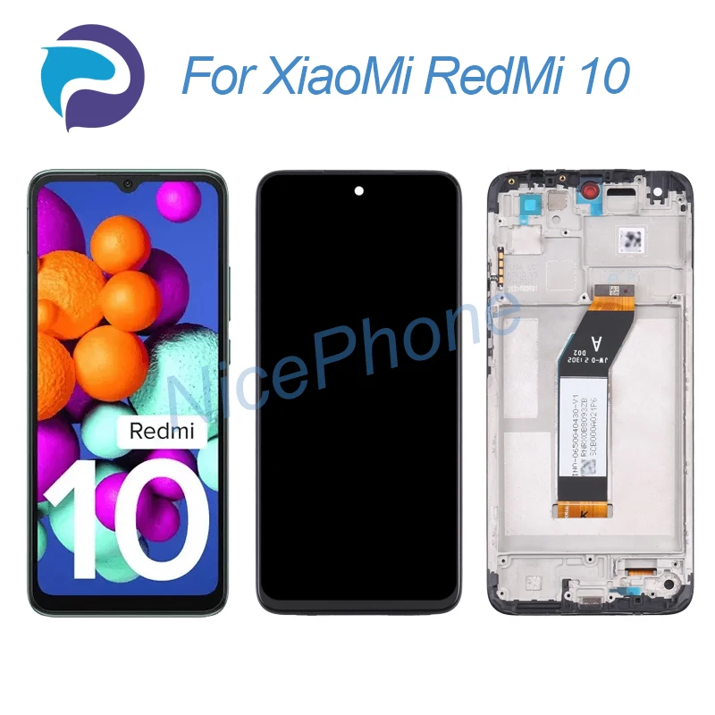 

For RedMi 10 LCD Screen + Touch Digitizer Display 2400*1080 21061119AG, 21061119DG, 21061119AL For RedMi 10 LCD Screen