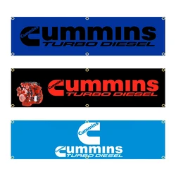 60X240cm Cummins Flag Polyester Printed Car Banner Flag Polyester Printed Garage or Outdoor Decoration Tapestry