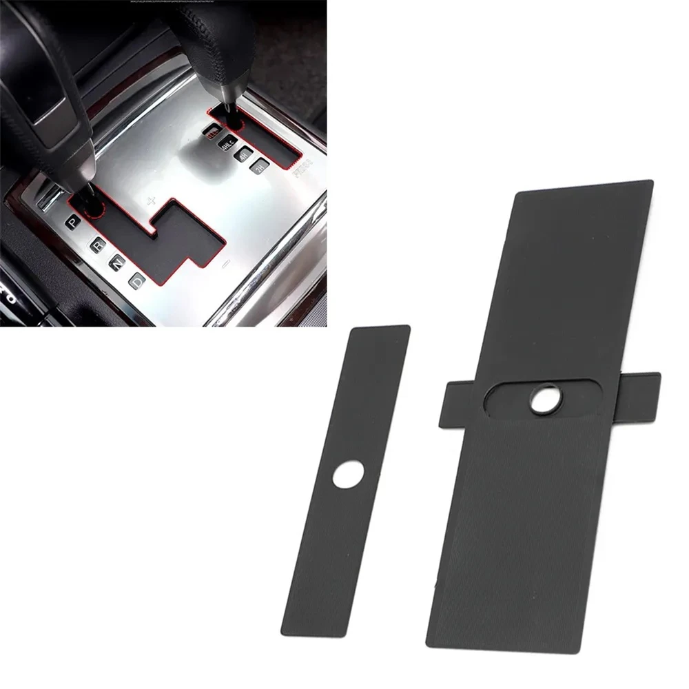 Shift Lever Panel Trim Strip Black Gear Shift Panel Dust Cover For Mitsubishi Pajero Montero V93 V97 V98 8015A066 8015A065