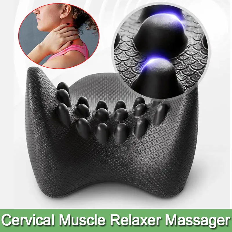 

Cervical Spine Stretch Neck Shoulder Relaxer Pillow Cervical Chiropractic Traction Device Pain Relief Neck Support Pillow