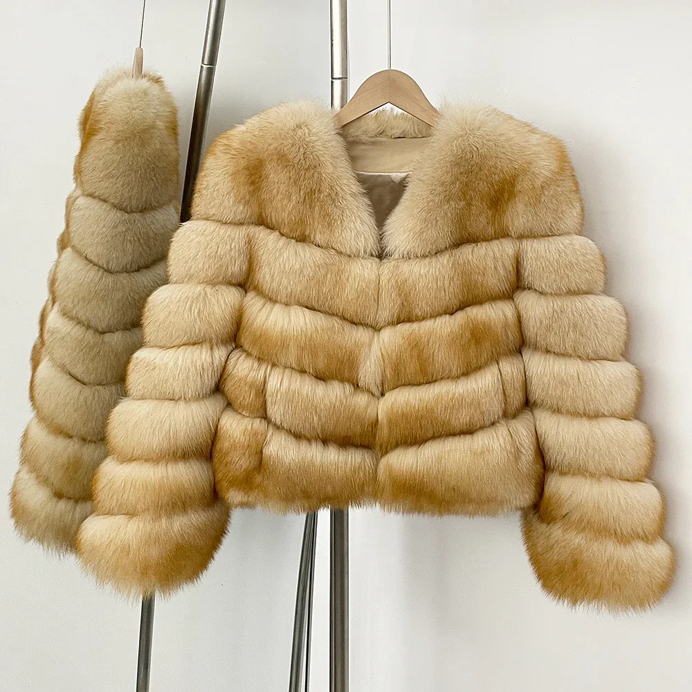 

Reality Fur Coat Woman Fashion Autumn Winter Clothing Warm Natural Fox Fur Jacket Lady Short Outwear Raccoon Fur Female Real Fur