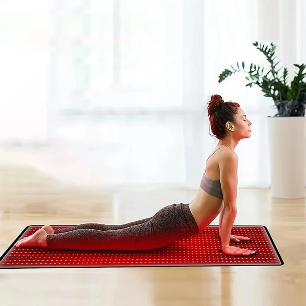 NEW  660nm 850nm LED red light therapy yoga mat home health relaxation equipment whole body near infrared mat large mat