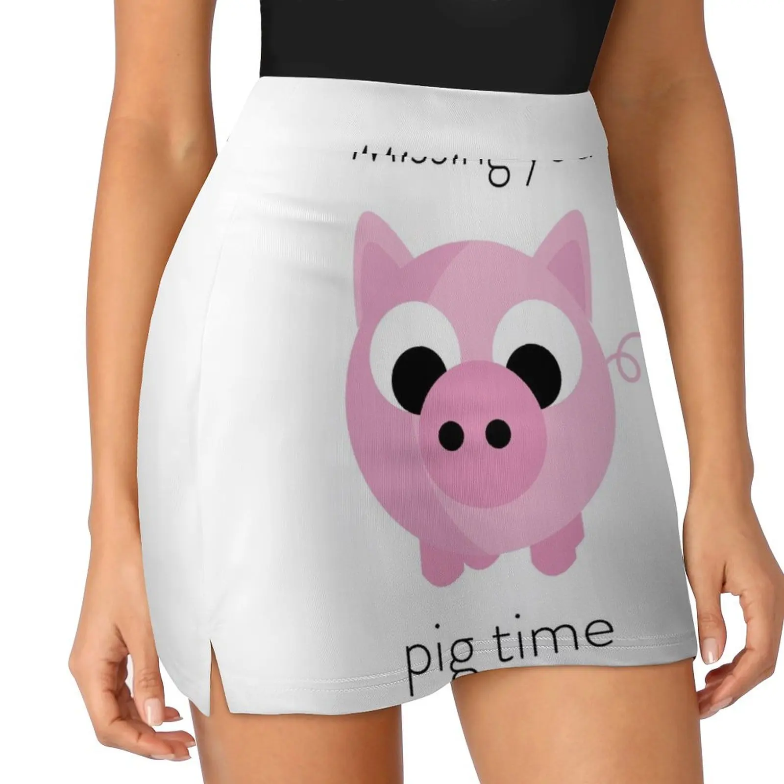 Missing you pig time Mini Skirt japanese style women's skirt 2025 trend