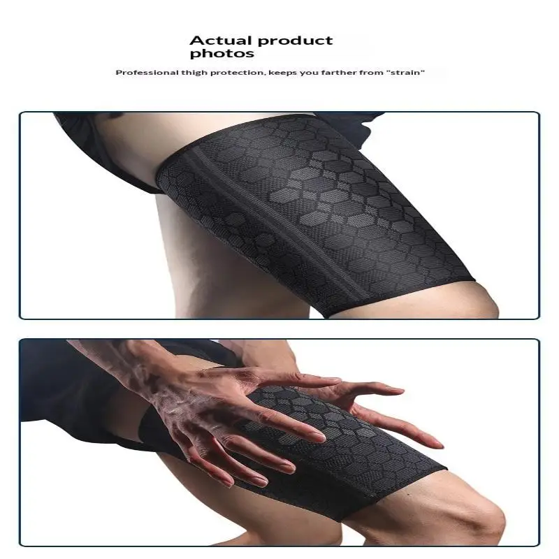 Hochelastischer Atmungsaktiver Gestrickter Nylon-Sportbeinschutz für Radfahren, Basketball, Fußball, Anti-Muskelzerrungs-Leggings – Detail 11