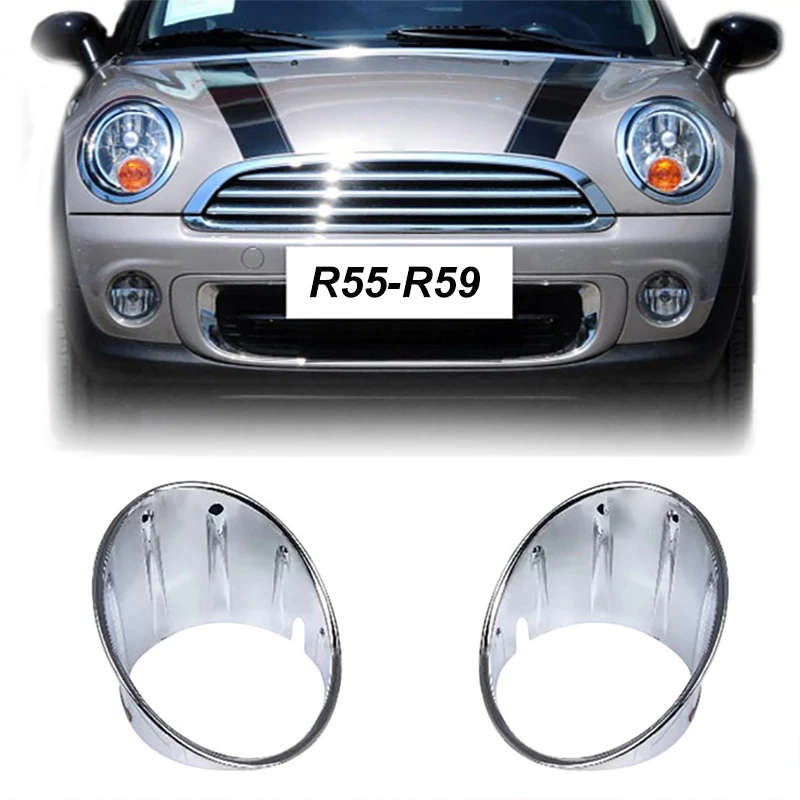 

2pcs Car Front Fog Lamp Cover Light Trim Housing Frame For M Coope r club R 55 R 56 R 57 R 58 R 59 Decoration Accessories