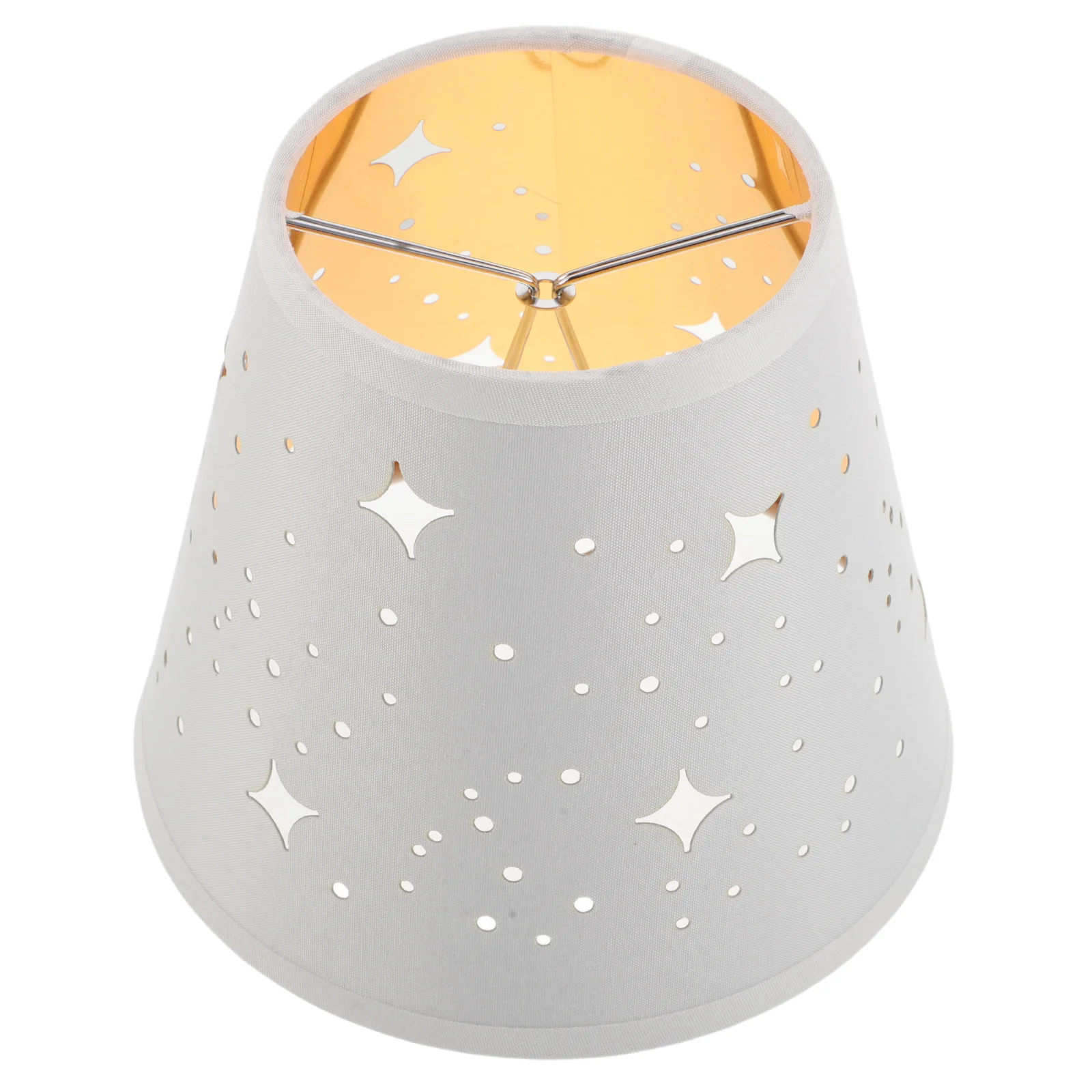 

Полый звездный абажур с зажимом на небольшой сменной крышке для настольного напольного настенного светильника, современная люстра, аксессуар для освещения