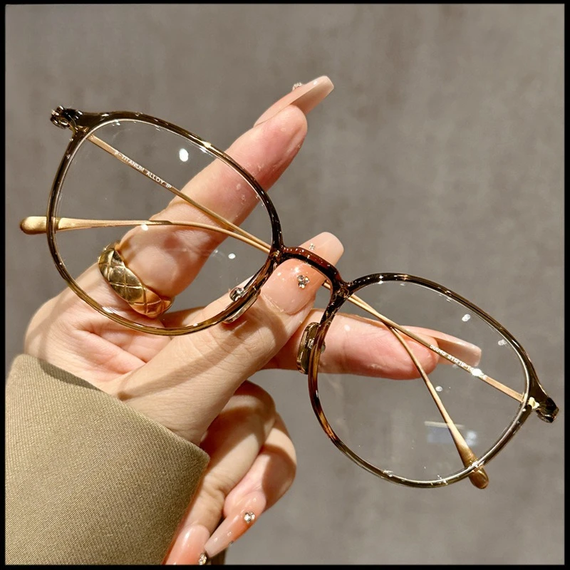 Blue Light Blocking Glasses Plastic Titanium Reading Glasses Women Hyperopia Prescription Glasses Customizable Myopia Eyewear