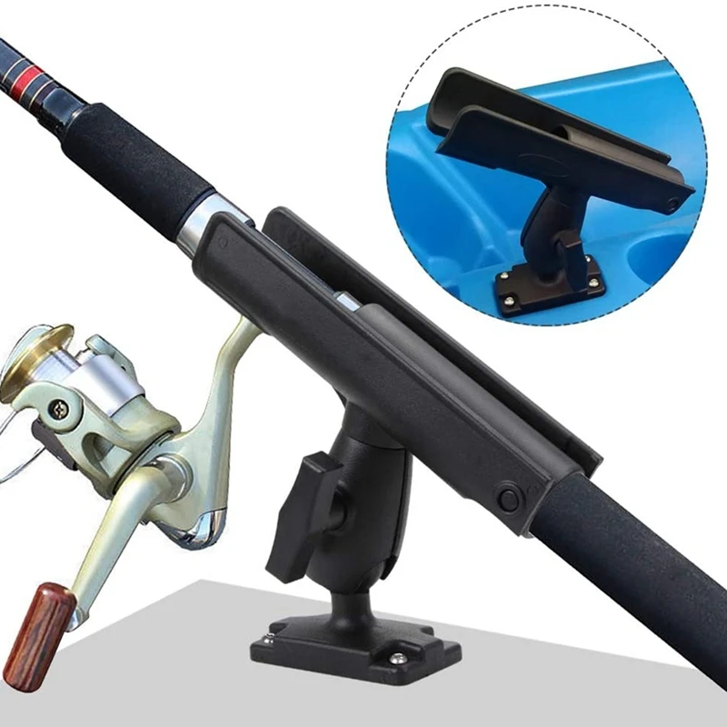 Fishing Rod Holder 360 Degree Adjustable Mount Fishing Boat Rod Rack