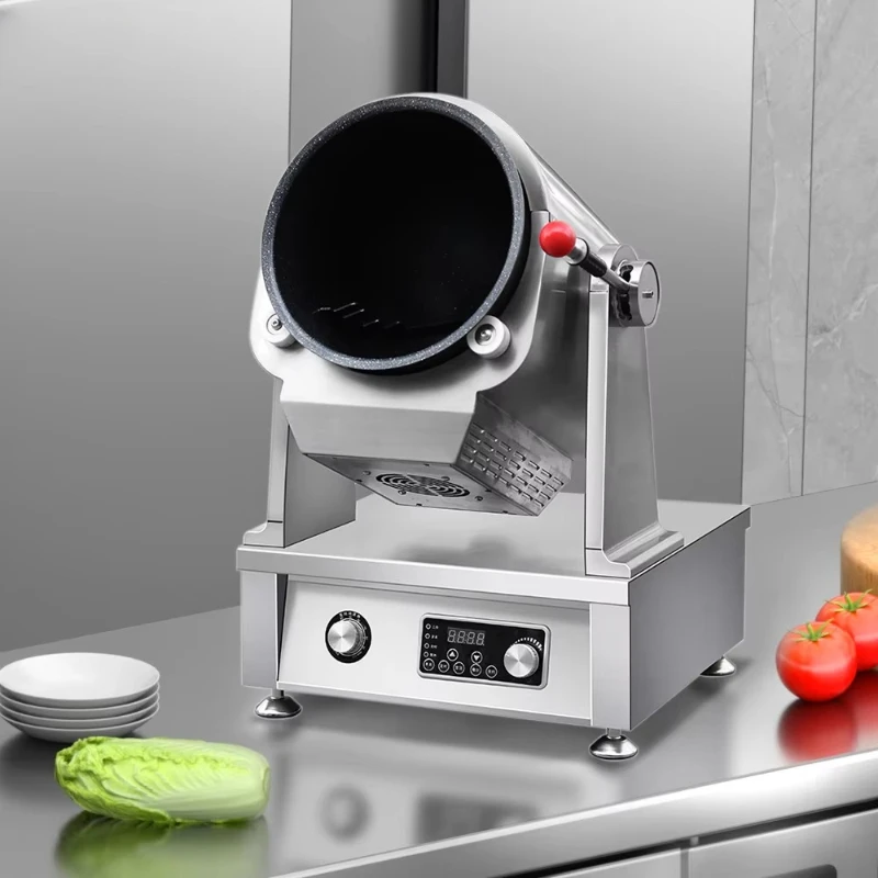 

Машина для приготовления пищи, автоматический вращающийся робот, 5000 Вт, ресторан быстрого питания, вок для жареного риса, интеллектуальный кухонный робот