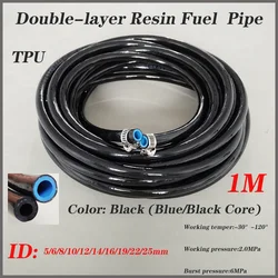 1Meter TPU Resin Oil Pipeline Diesel Hose High Temperature Pressure Explosion-Proof Fuel Hoses ID 5/6/8/10/12/14/16/19/22/25mm