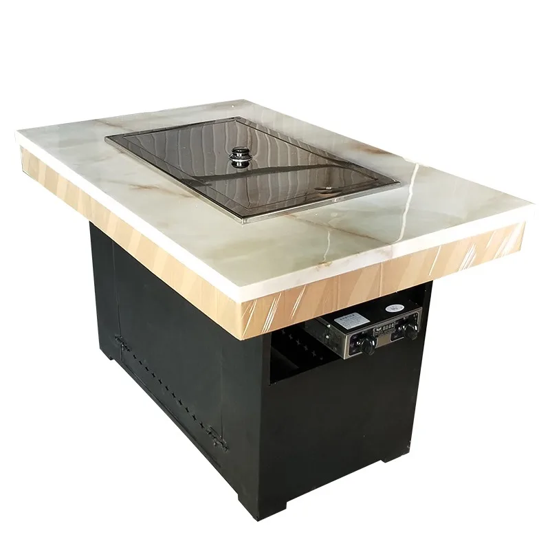 Korean electric iron grill, iron plate structure, flame safety, suitable for commercial barbecue and barbecue restaurants