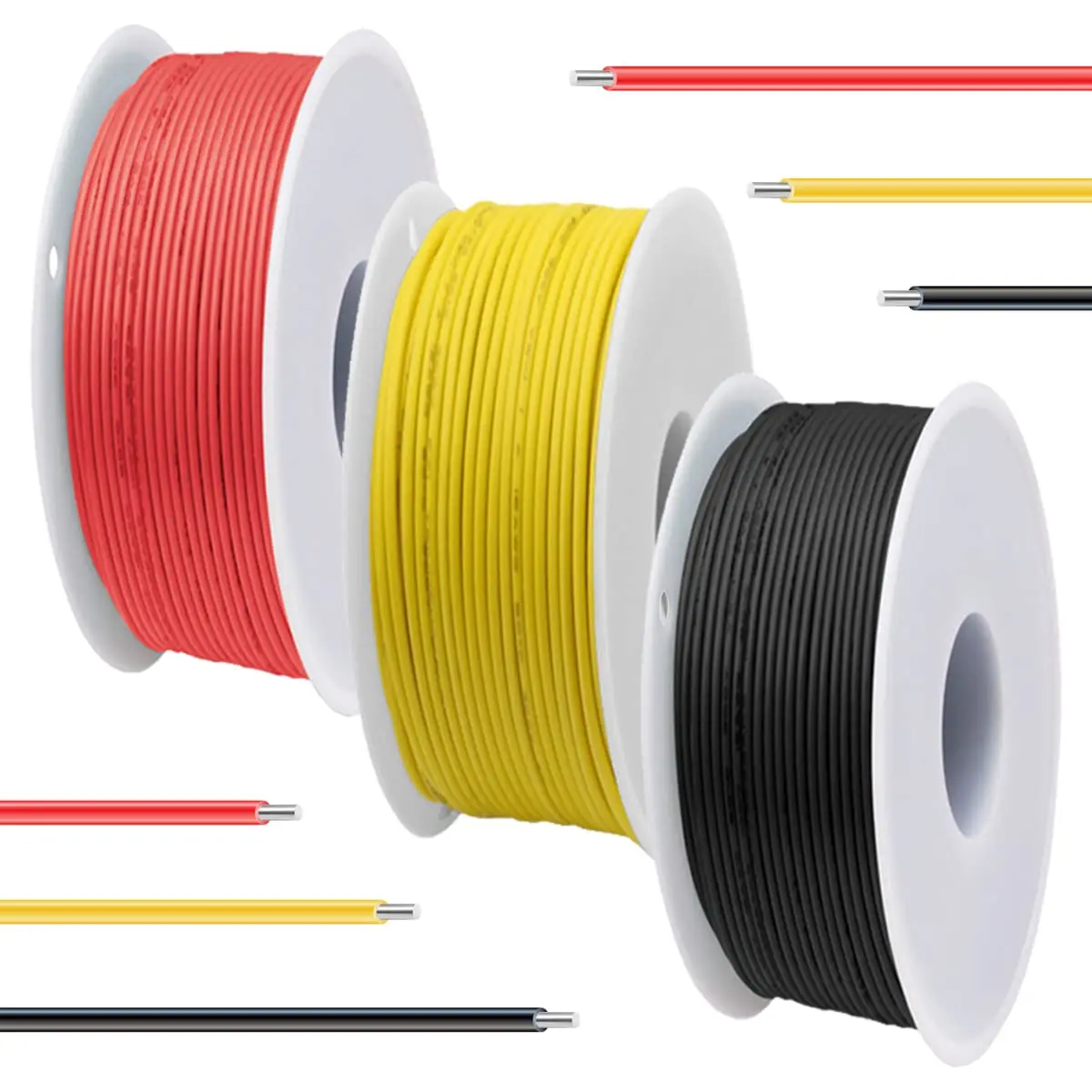 Boxed UL1007 Wire PVC Insulated Tinned Copper Cable 5 Colors Kit 30/28/26/24/22/20/18/16 AWG Stranded Electrical Line PCB Wire