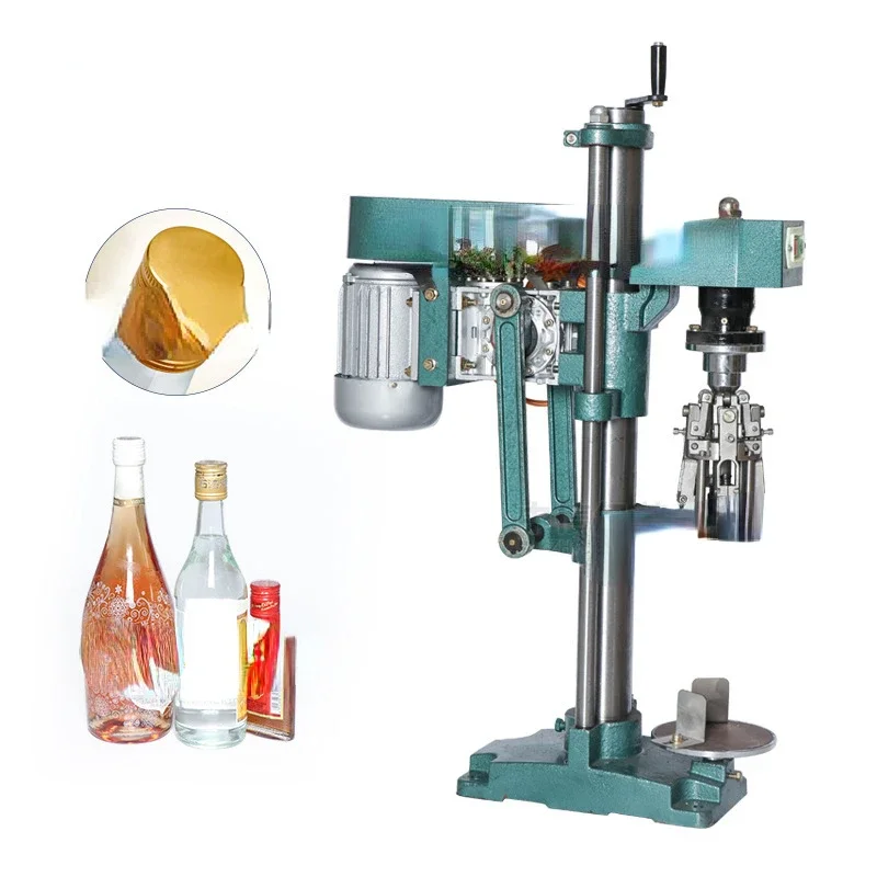 Semi-Automatic Anti-Theft Cover Sealing Machine Liquid Bottle Cap Aluminum Cover Pressure Thread Capping Machine Cap Presser