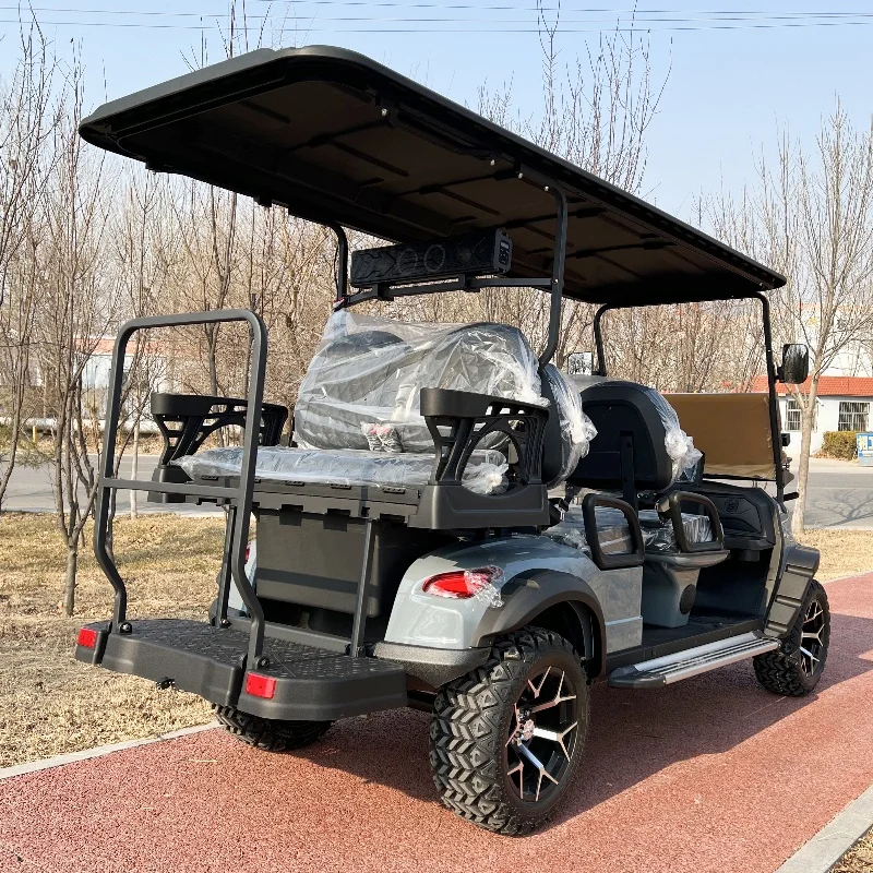 

2025 Custom 2/4/6 Seater 4 Wheel Golf Car Colorful Electric Motor Sightseeing Resort Outdoor Golf Cart Street Legal Vehicles