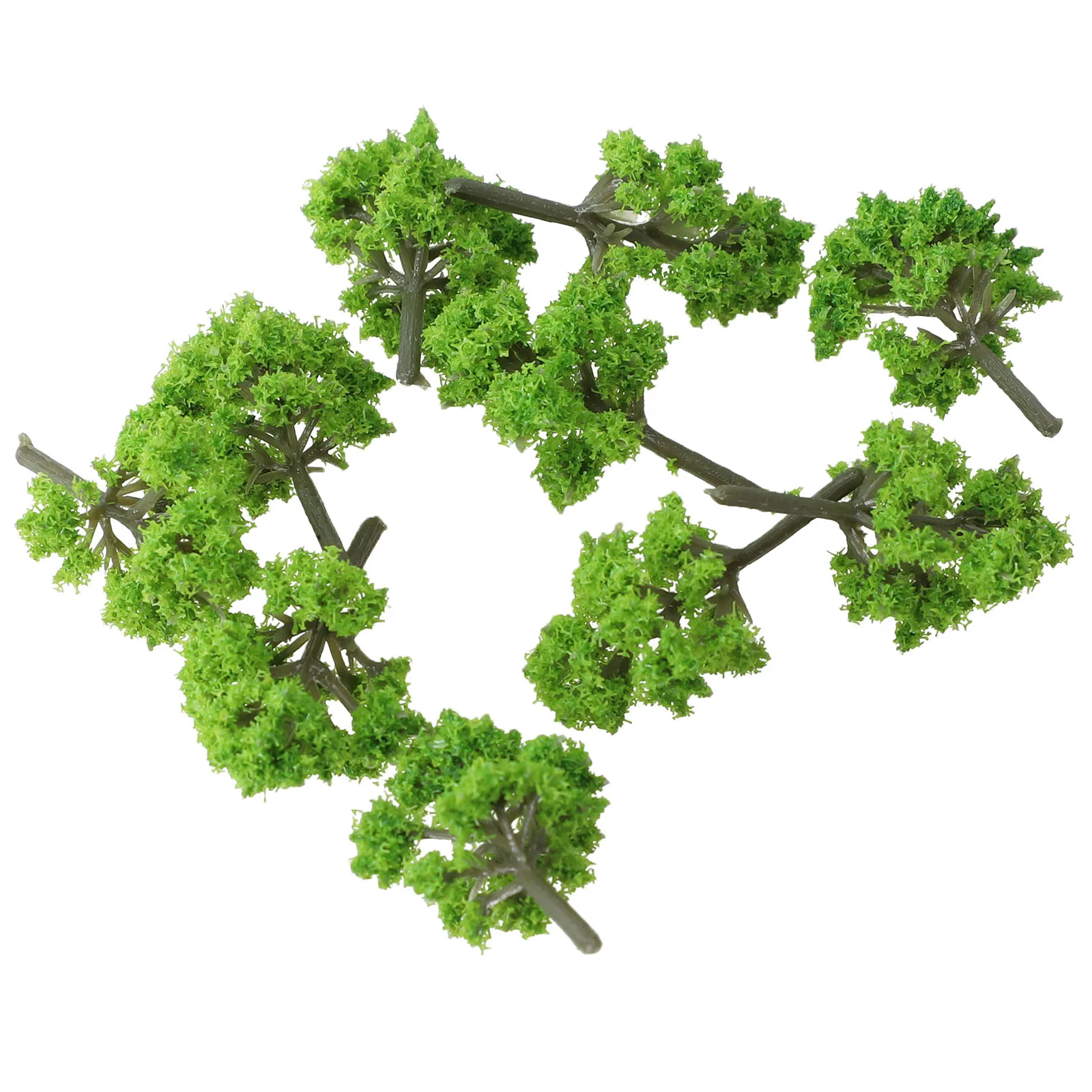 10Pcs 4CM Artificial Plants Model Trees Railroad Diorama Scenery Scale Scene Train Railroad Layout Wargame Party Home Decor