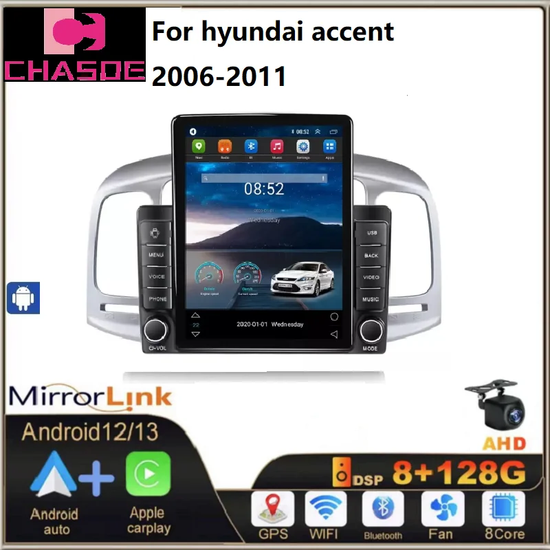 

Android IPS DSP car DVD Player For hyundai accent 2006-2011 car android stereo WIFI GPS Radio SWC