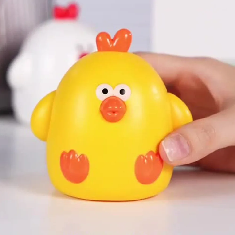 Bañera agua pollo amarillo agua chorros Anime Spray agua baño de bebé viñetas de animales agua de natación regalo divertido