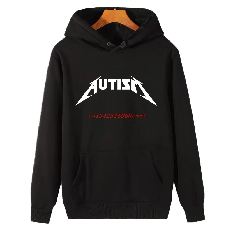 

Зимние толстовки с капюшоном с забавным графическим принтом «Autism Rock Meme», зимний толстый свитер с капюшоном, подходит для всех возрастов, мужской зимний свитер