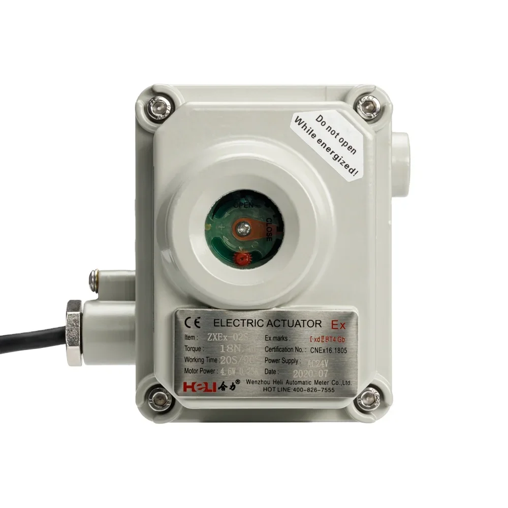 ZXEX Explosion-proof Valve modulating Electric actuators part-turn valve small torque18NM,24NM