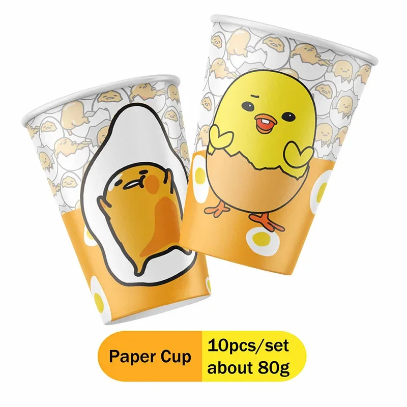 Gudetama: Un juego de globos Eggcellent, decoración para fiesta de cumpleaños infantil, Baby Shower, boda, suministro del Día de San Valentín para