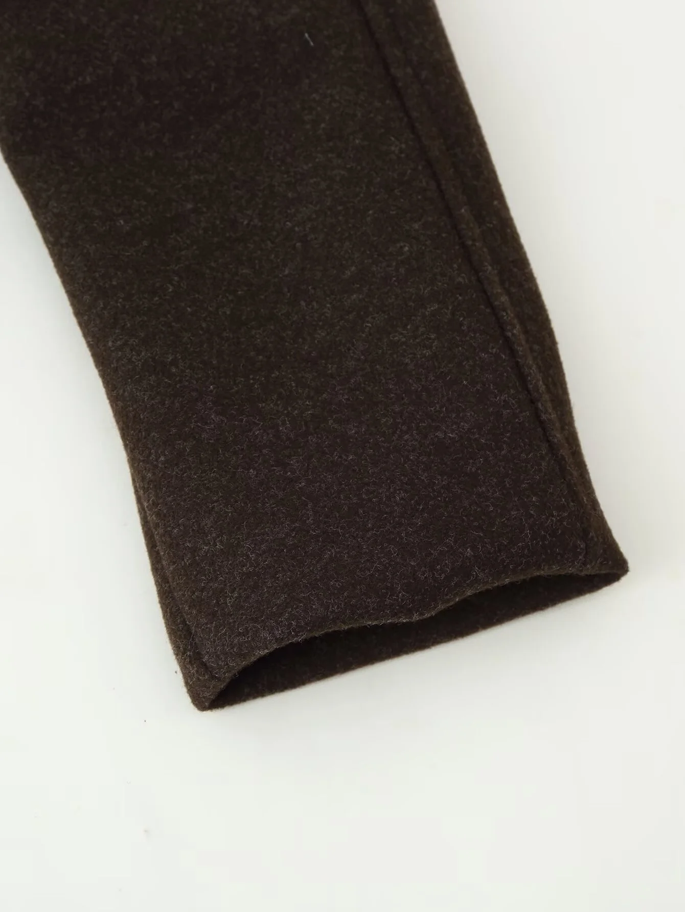 2025 Winter Nieuwe Collectie Dames Casual Mode Double-Breasted Sluiting Schuine Zak Revers Lange Mouw Halflange Jas