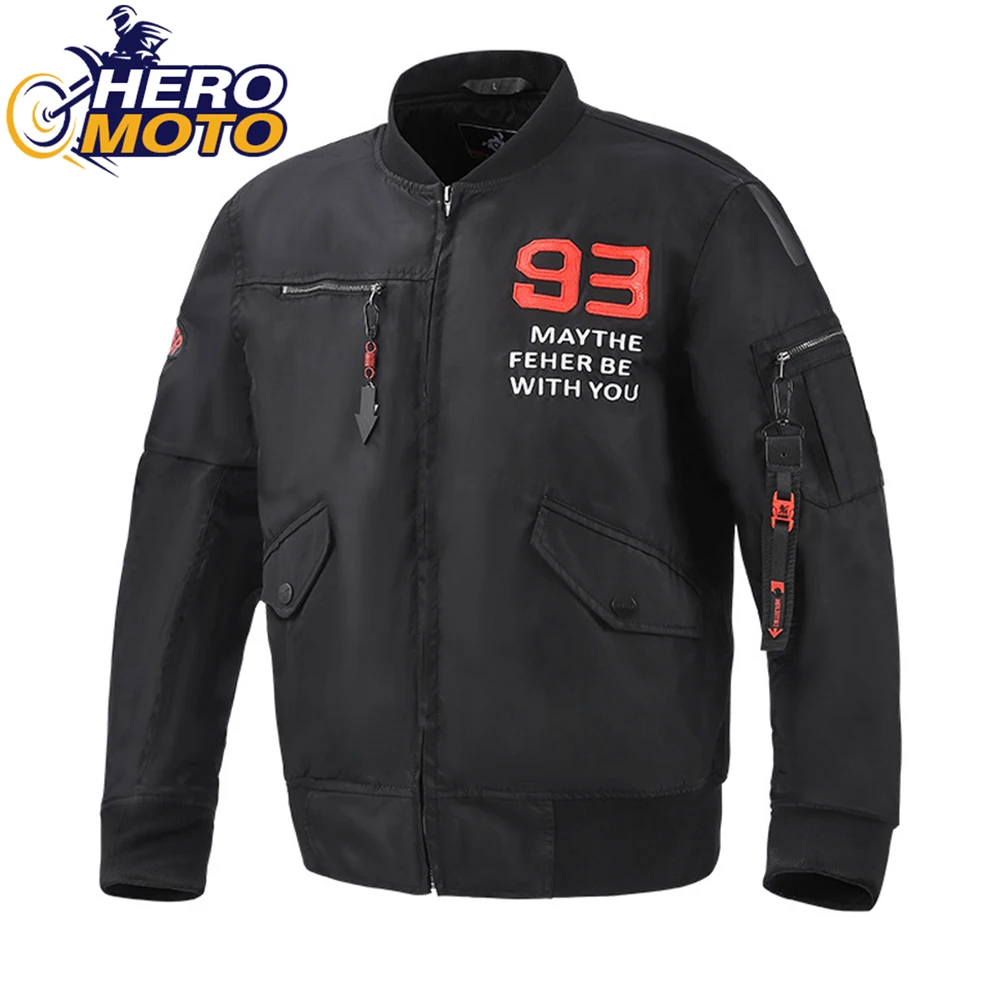 

FEHER Motorcycle Jacket Waterproof Men Motocross Riding Clothing Cold-proof Motorbike Jacket CE Protective Gear Size S-5XL