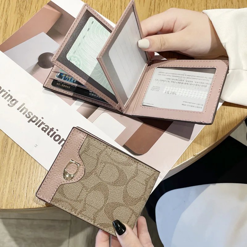Luxury Design Wallets for Women Multi-Function Card Holder PU Leather Female Small Card Bag Short Women's Purse