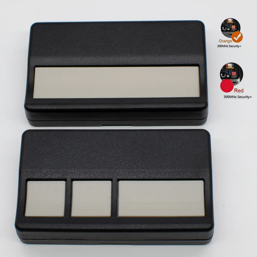 For 971LM 390MHz Garage Door Remote Control 972LM 973 LM 974LM Transmitter Gate Openers Red Orange Learn Button