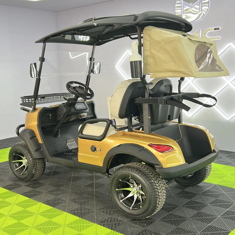 Export Quality New 48 Volt Ultra-long Lithium Battery Life Golf Car 2/4/6/8 Seats Off Road Golf Cart