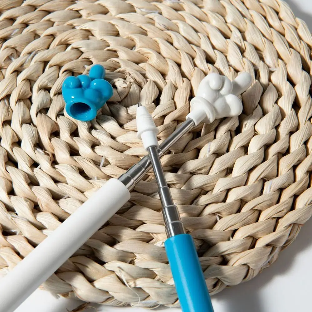 Stainless Steel Teaching Pointer Telescopic Rod Finger Design Finger Reading Sticks Writable Teaching Stick