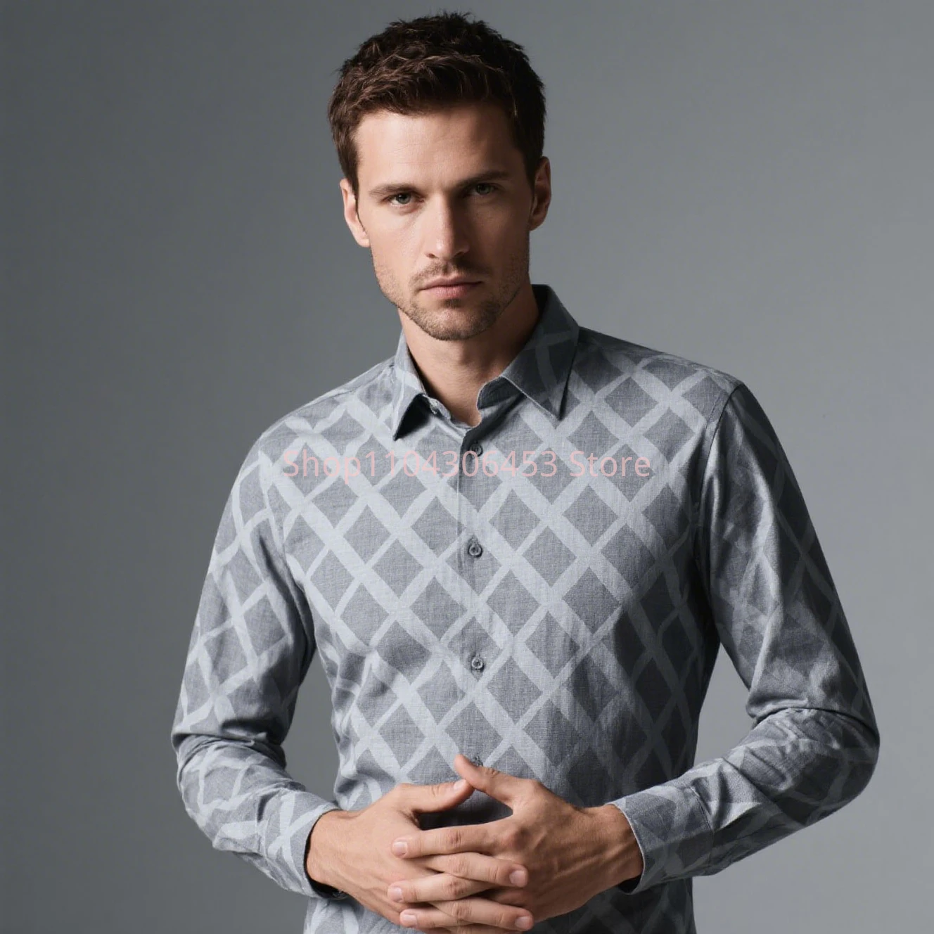 

Men's Original Design Flowers Flying Dragon 3D Print High-end Shirt Men's Business Casual Formal Attendance Party Formal Top