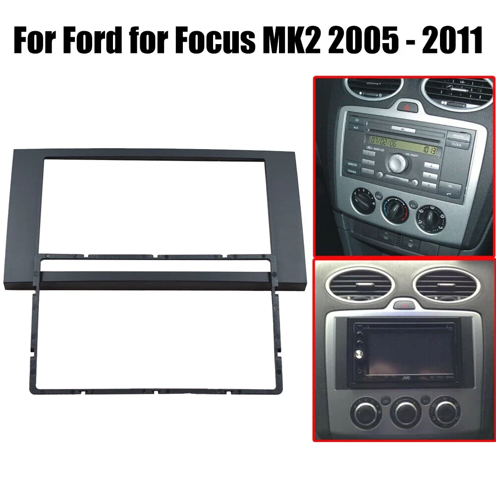 2 Din Stereo Radio Navigation Fascia Panel Frame Trim Dla Ford Dla Focus Dla S-Max Dla Fiesta III Dla Fusion