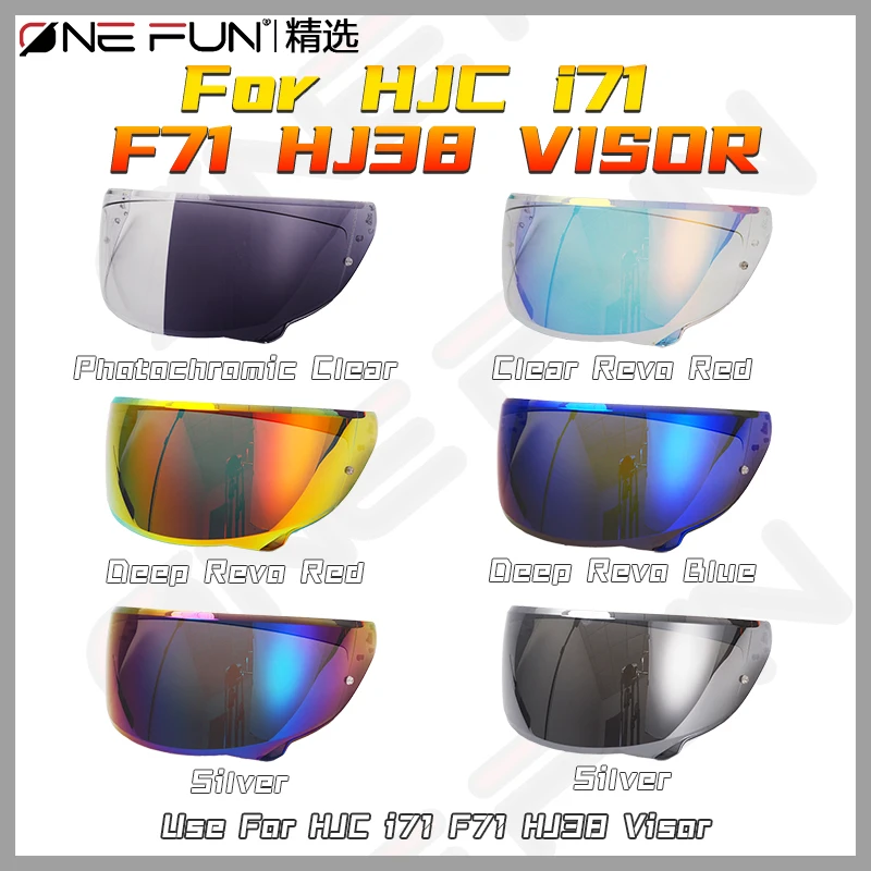 

photochromic Motorcycle helmet visor for HJC I71 F71 HJ38 uv-protective,,Scratch-resistant,Quick installation
