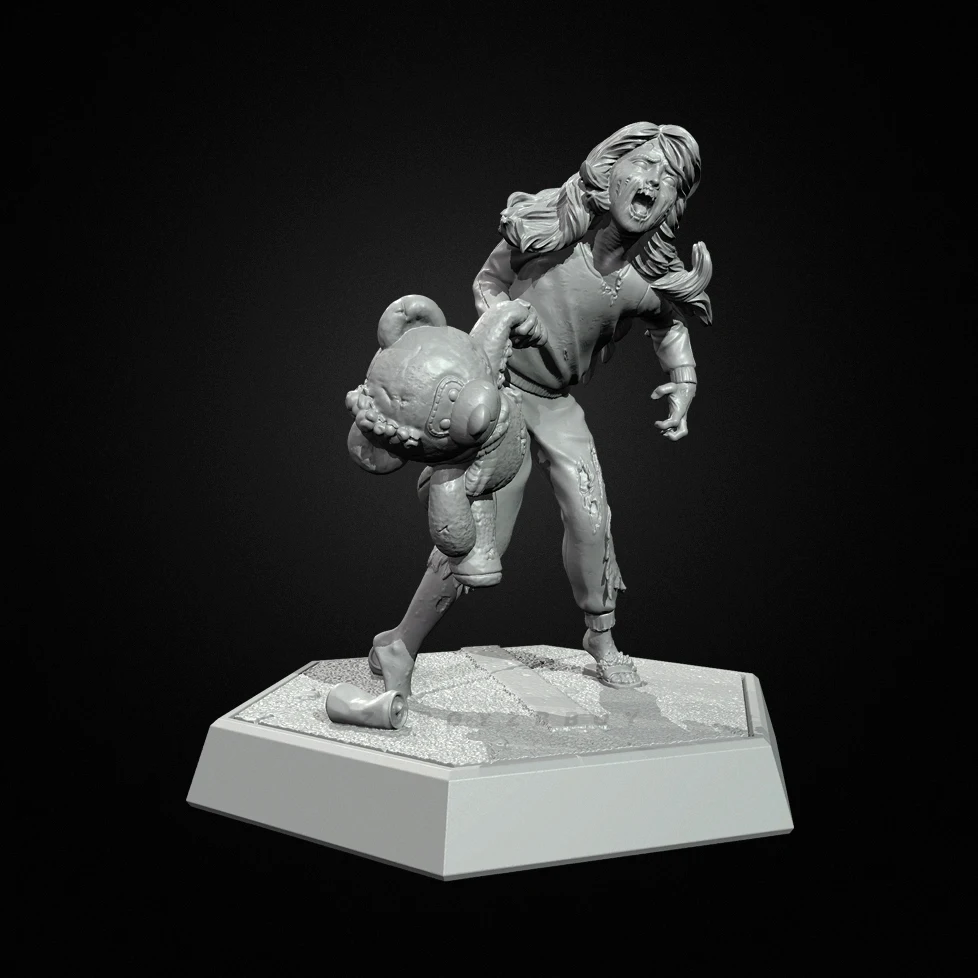 The height of man 38mm 50mm - đánh giá và giá Model Kit Zombie Girl