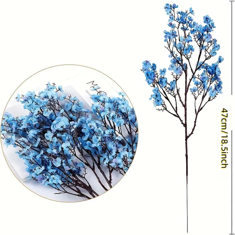 3/12pcs Artificial Flowers Gypsophila Bouquets -Home, Office, Party Decor - Suitable for Christmas, New Year Wedding DIY Decor - view 6