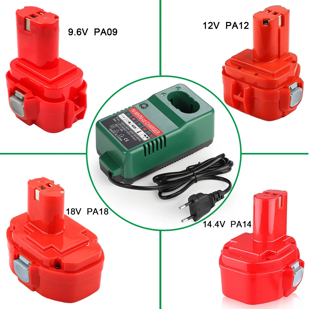 PA09 PA12 PA14 PA18 4.0Ah Ni-MH Rechargeable Battery for Makita 9.6V 12V 14.4V 18V Battery 9100 1220 1420 1435 1835 6270D 6280D