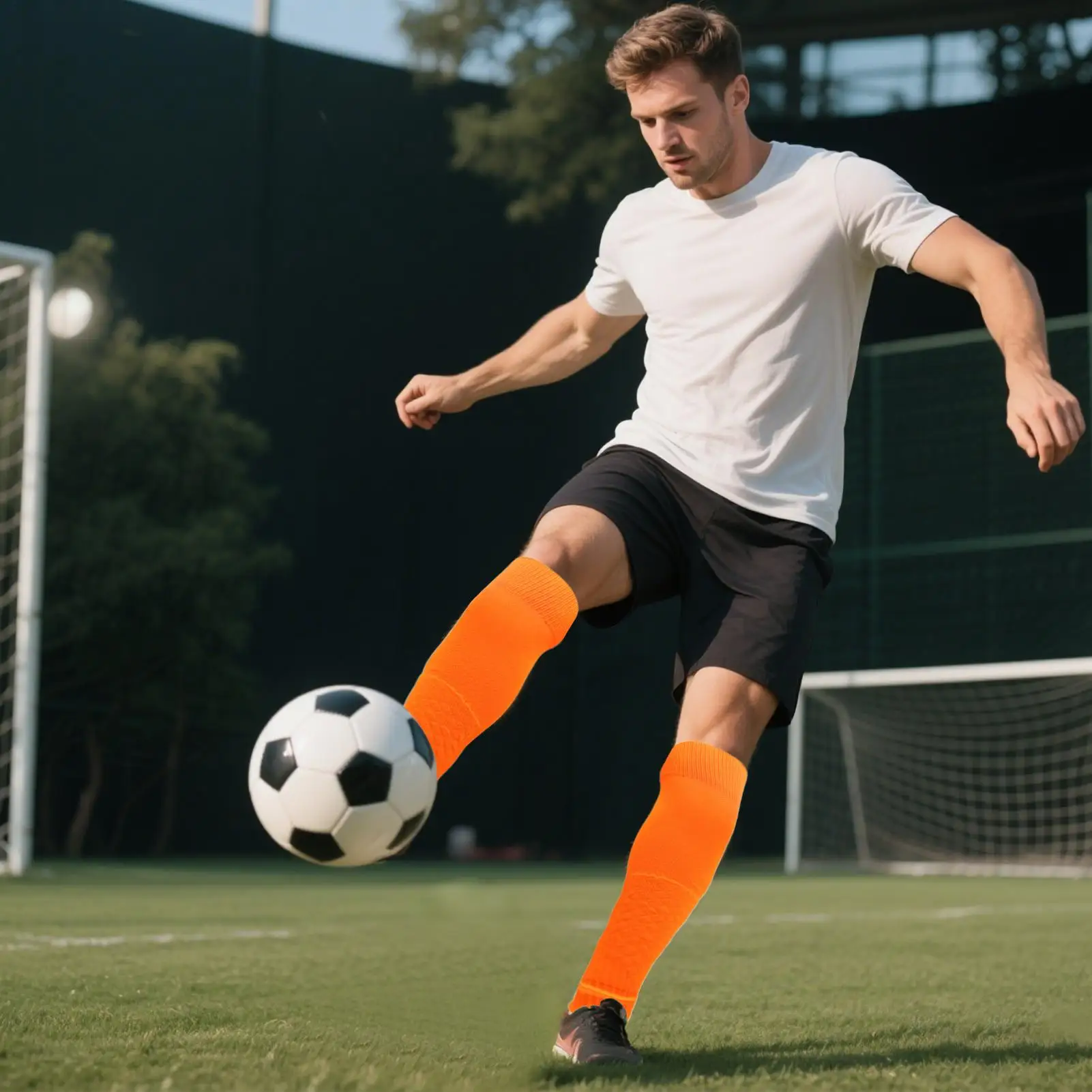 جوارب البيسبول للأطفال الصغار/الشباب الكبار جوارب البيسبول تنفس الرطوبة فتل واقية لكرة القدم والعتاد الرياضة الحرس ل